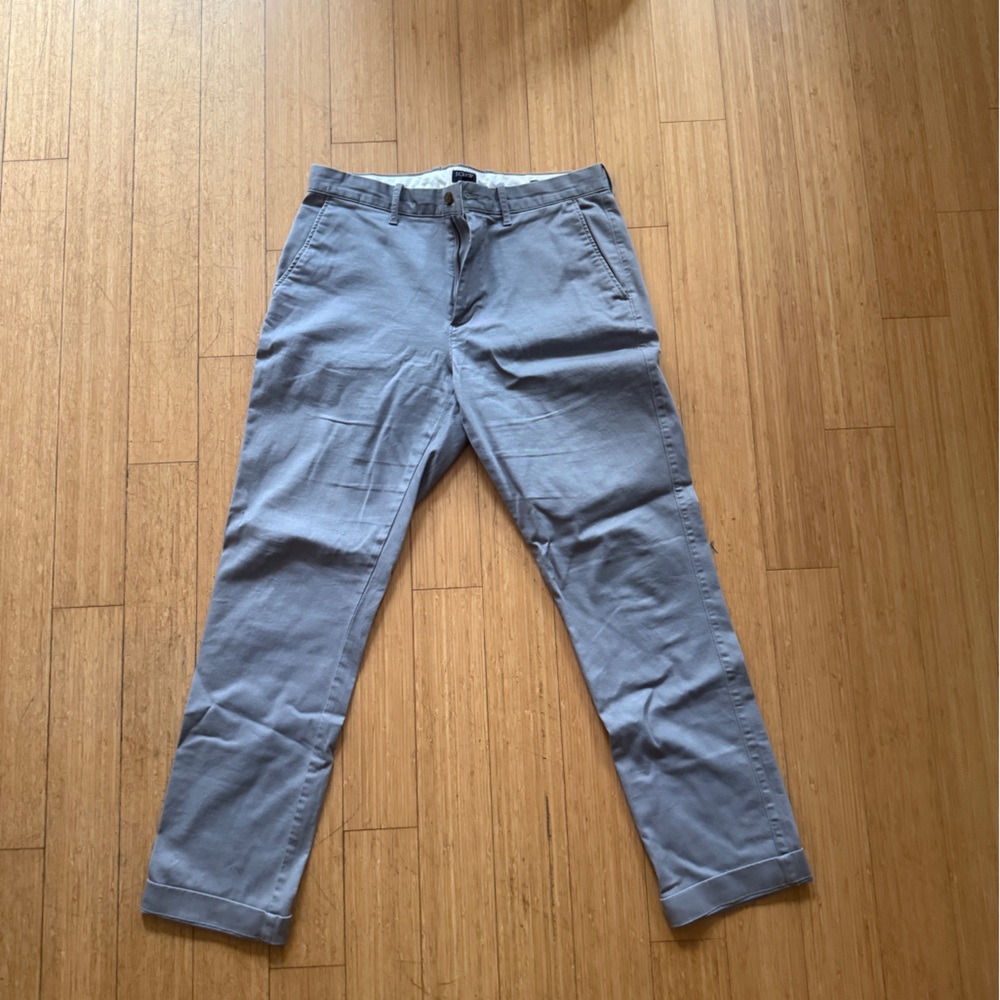 J. Crew Men's Light Gray Chinos